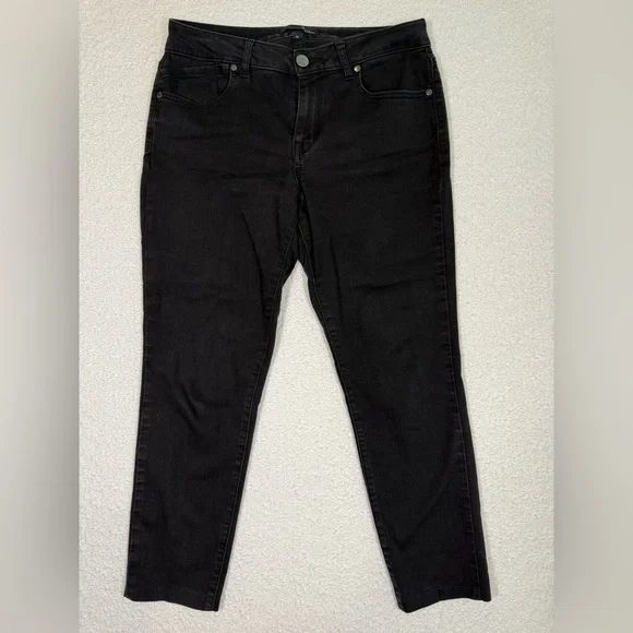 1822 Jeans Black Straight Leg Jeans size 10 black denim womens - Picture 1 of 6